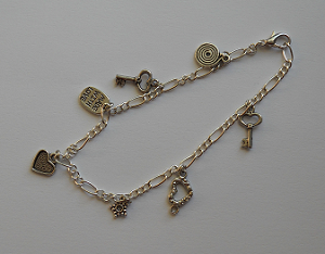 breloque argent tibétain amour