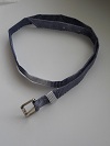 Ceinture enfant , jeune fille bleu