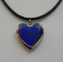 Coeur porte-photo bleu roi