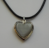 Coeur porte-photo gris
