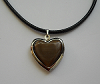 Coeur porte-photo marron