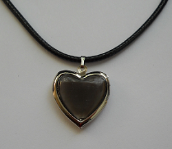Coeur porte-photo noir