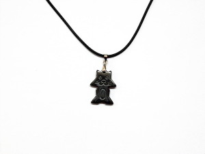 Pendentif en hématite chat