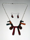 Parure collier et boucle africain