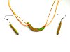 Parure collier et boucles bâtons